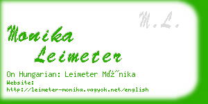 monika leimeter business card